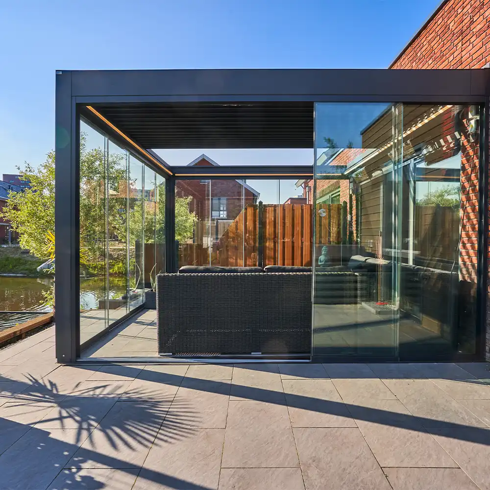 Can glass sliding doors be added