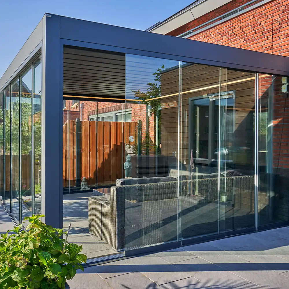 Can glass sliding doors be fitted to an existing veranda