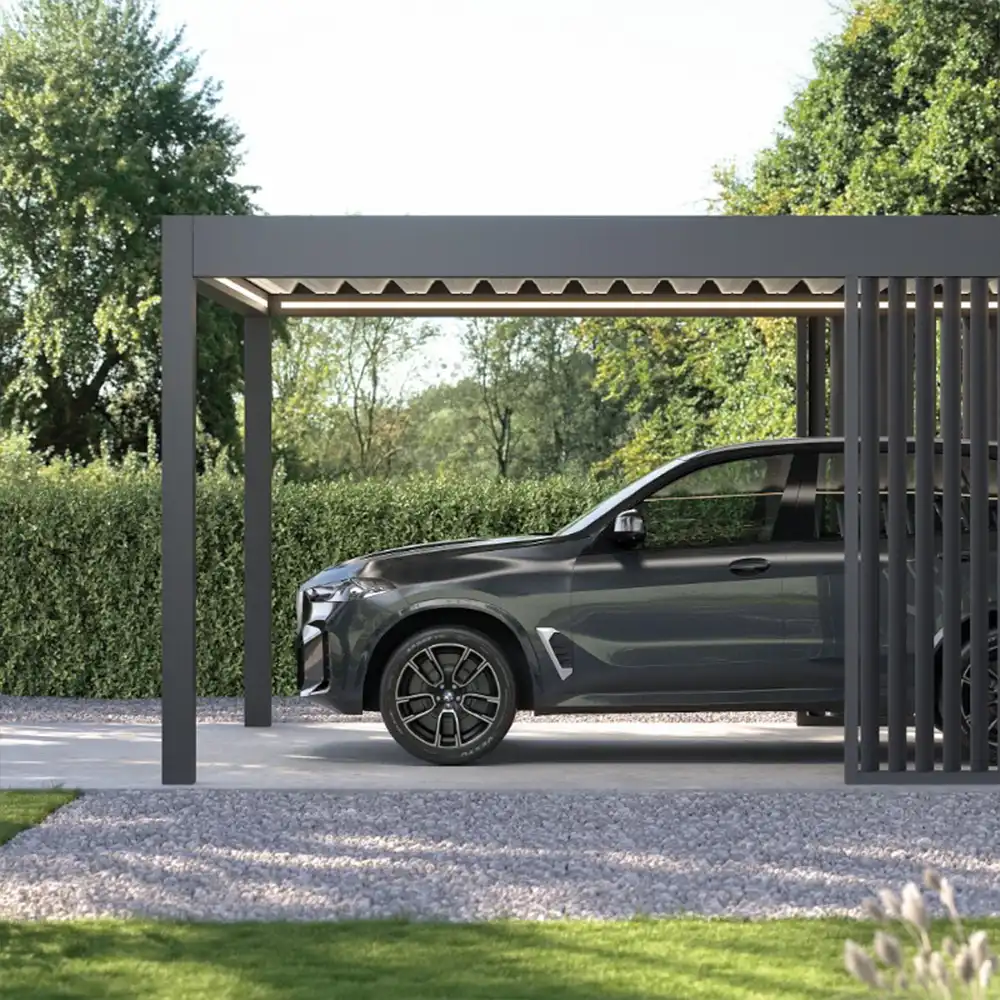 Can solar panels be fitted to the carport roof