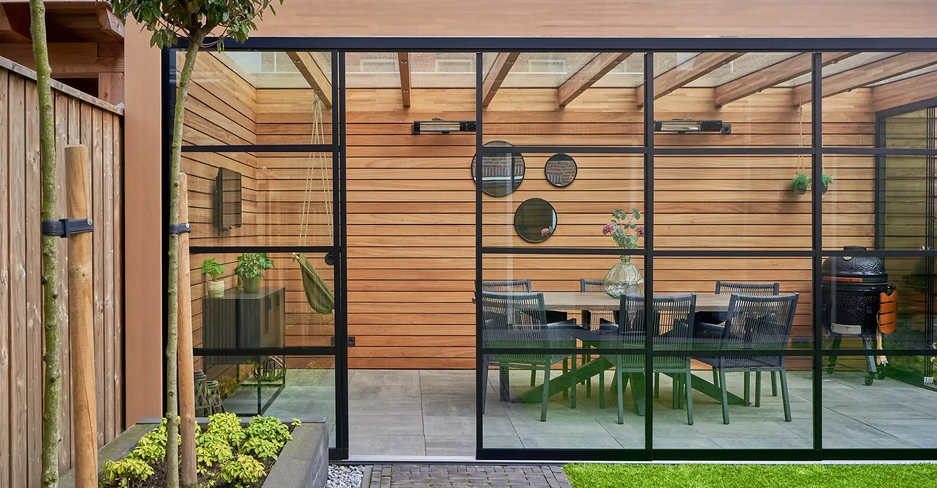 Skotch Glass Glass Sliding Doors