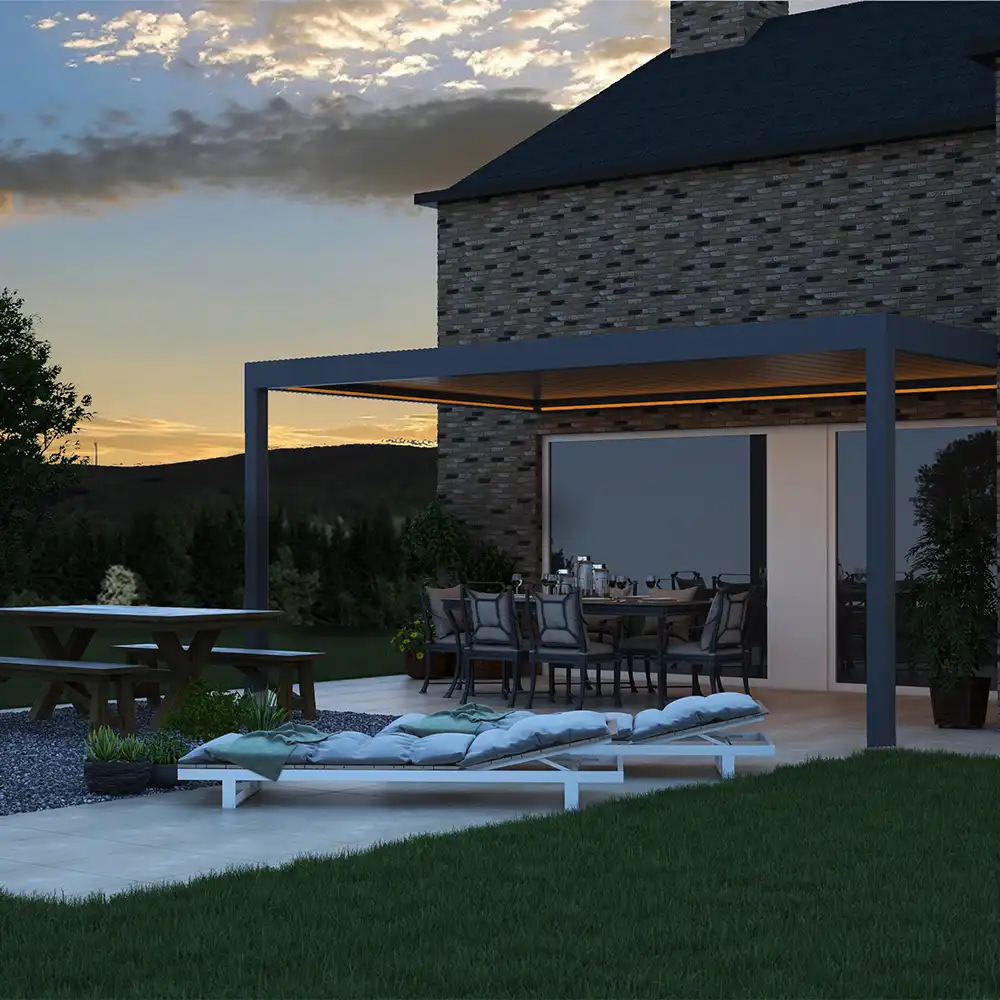 What is a louvered roof