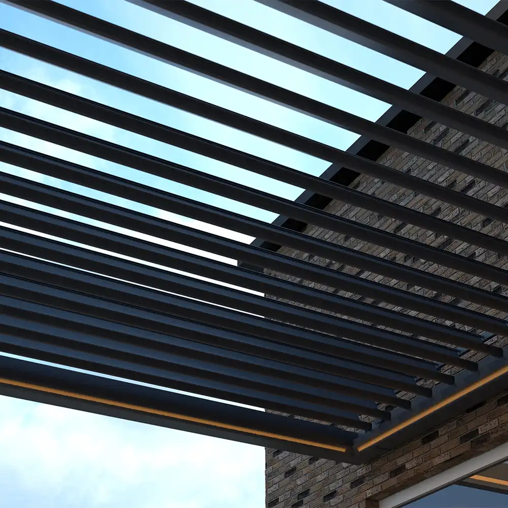 What types of louvered roof are available