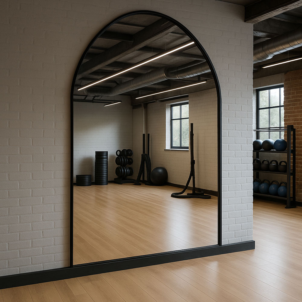 bespoke gym glass mirror