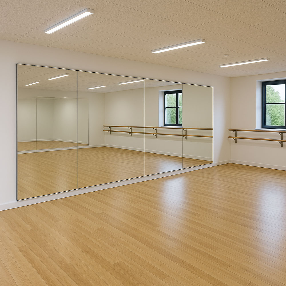 glass mirror dance studio