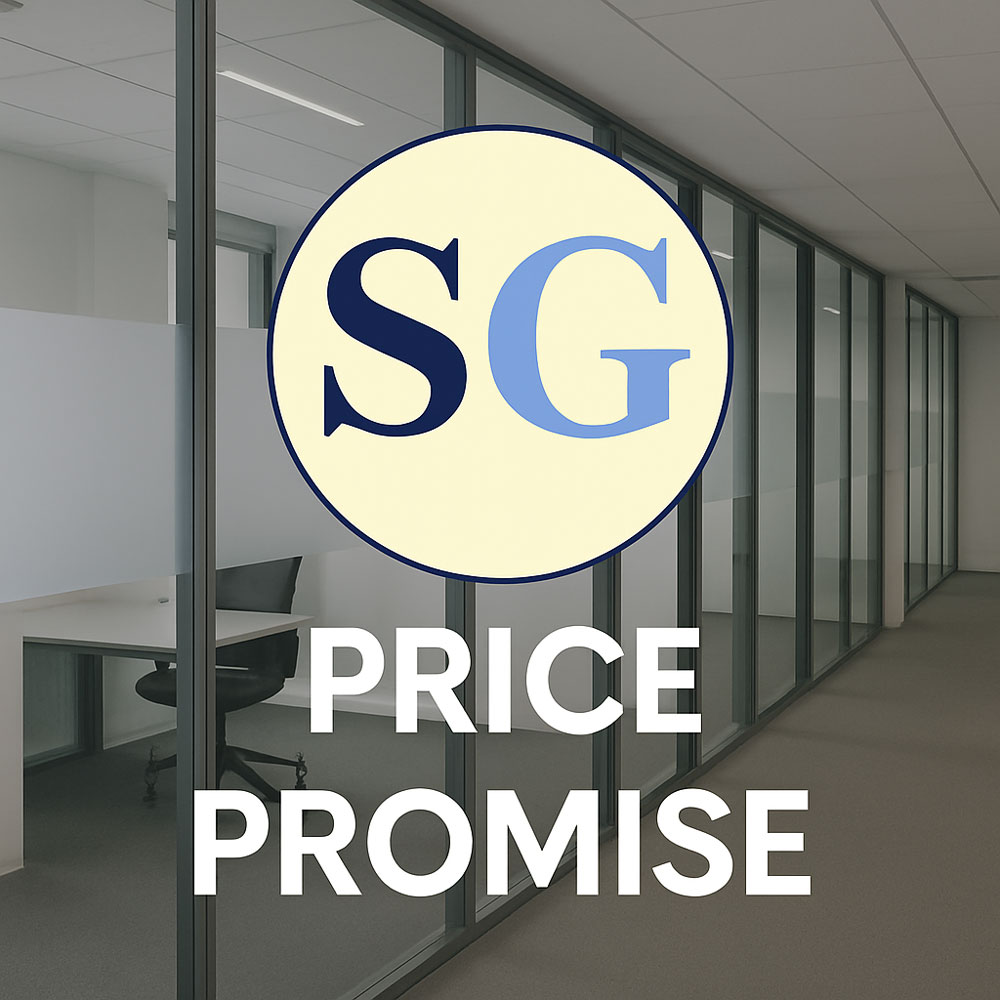 glass partitions price promise