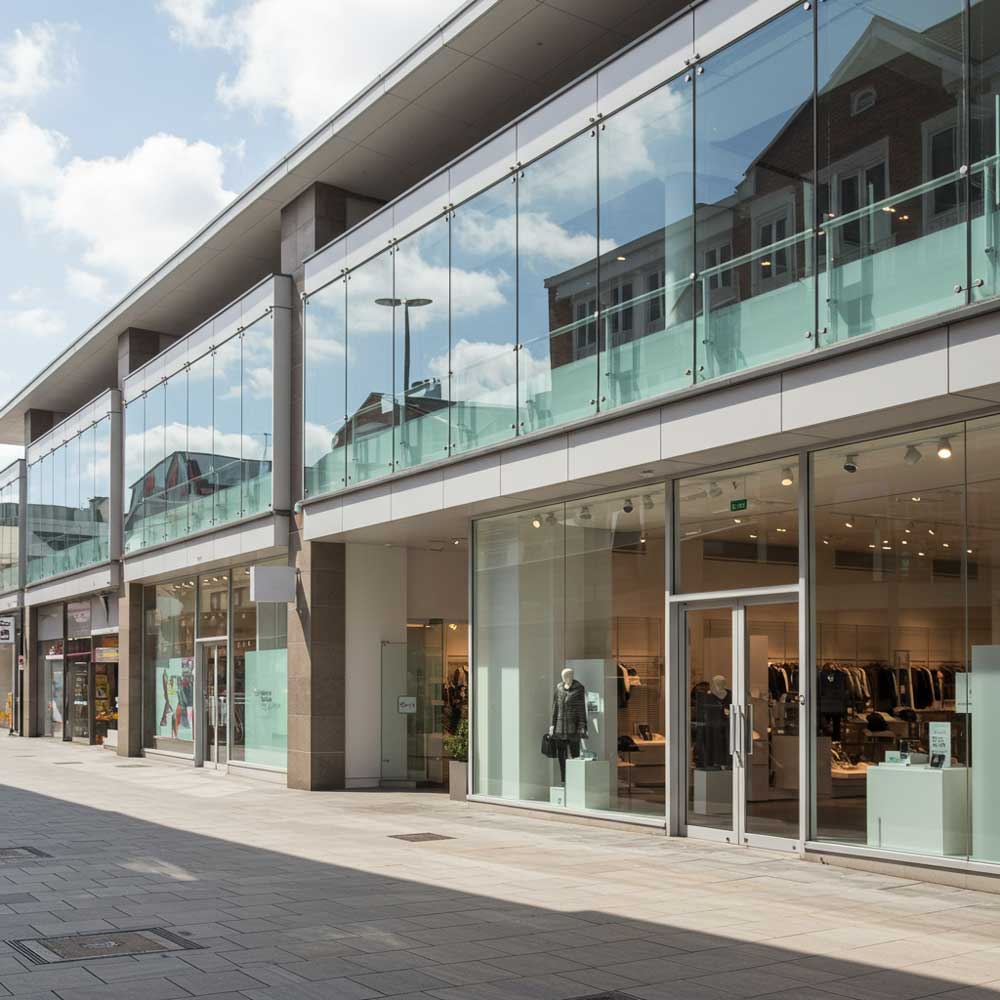 large glass shop front