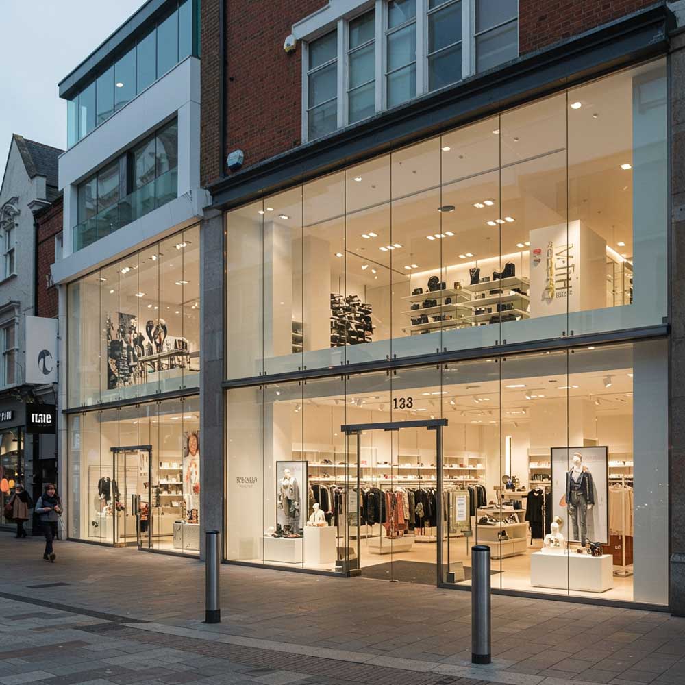 retail glass shop front